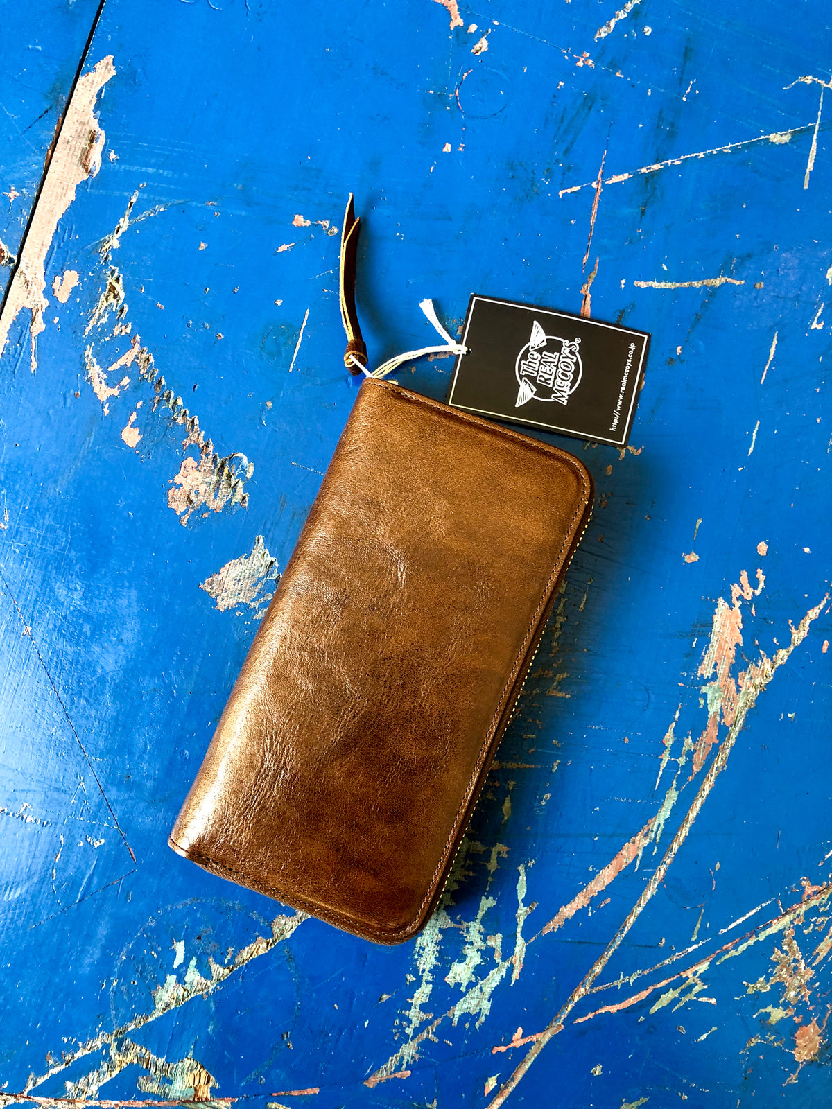 The Real McCoy’s MW19101 Hand Dyed Horsehide Long Wallet