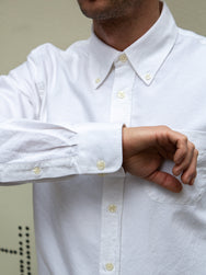 Nudie Jeans / John Button Down Oxford Offwhite