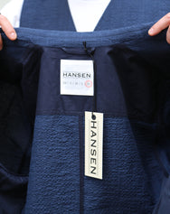 Hansen Garments Charlie Easy Three Button Blazer Crinkle Blue