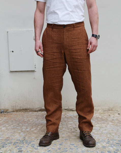 Hansen Garments Ken Wide Cut Trousers Dirt Road