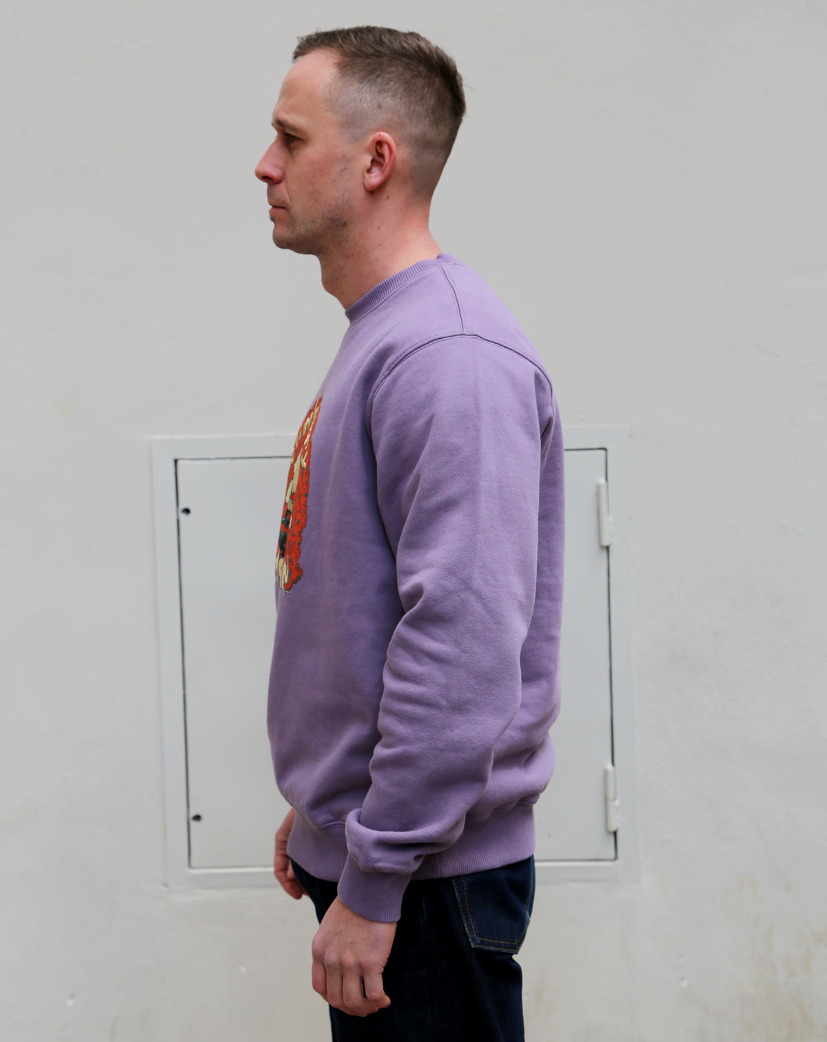 Nudie Jeans Lasse Every Mountain Sweatshirt Lilac