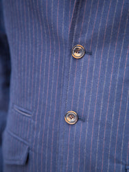 Hansen Anker / Four Button Classic Blazer - Blue Pin