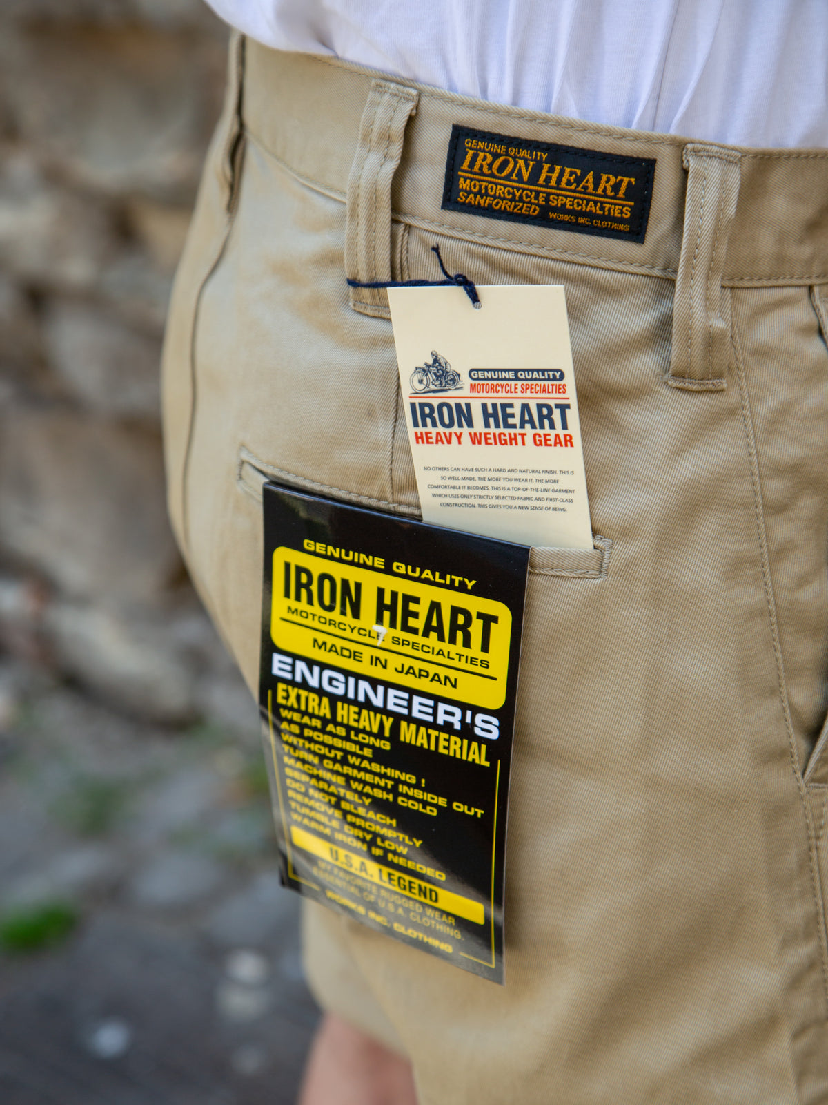 Iron Heart IH-725-KHA 11oz West Point Shorts - Khaki