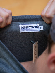 Momotaro MT002 8.5oz Zimbabwe Cotton Short Sleeve T-Shirt - DGY