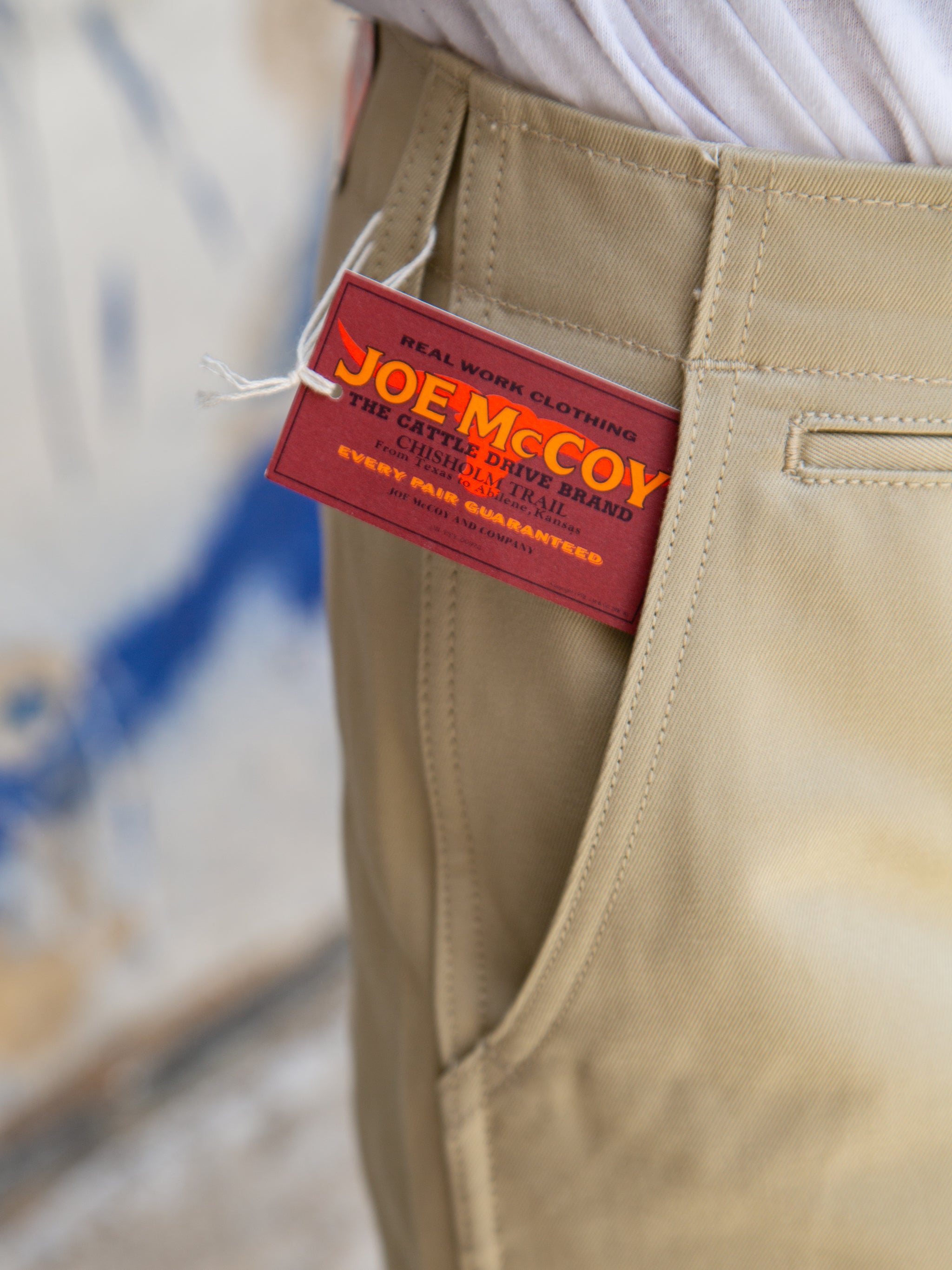 Joe McCoy's MP19010 Blue Seal Chino Trousers - Beige | denimheads.cz