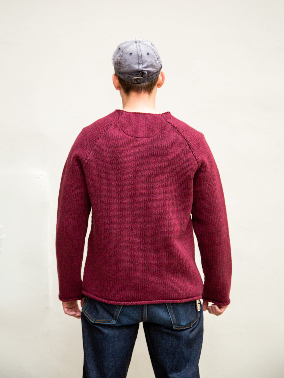 Indigofera Willow Wool Sweater / Burgundy