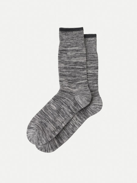 Nudie Jeans Rasmusson Multi Yarn Socks Dark Grey