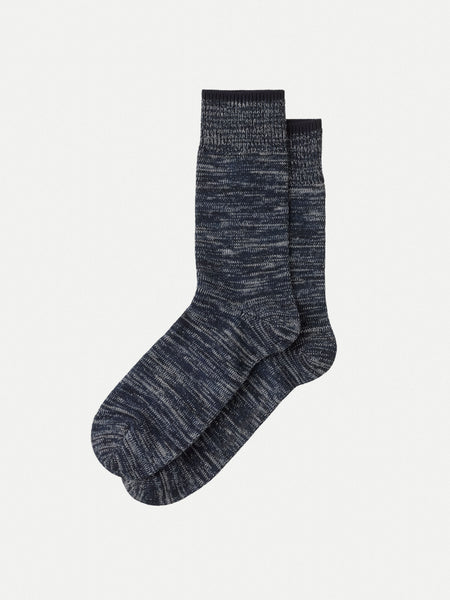 Nudie Jeans Rasmusson Multi Yarn Socks Navy