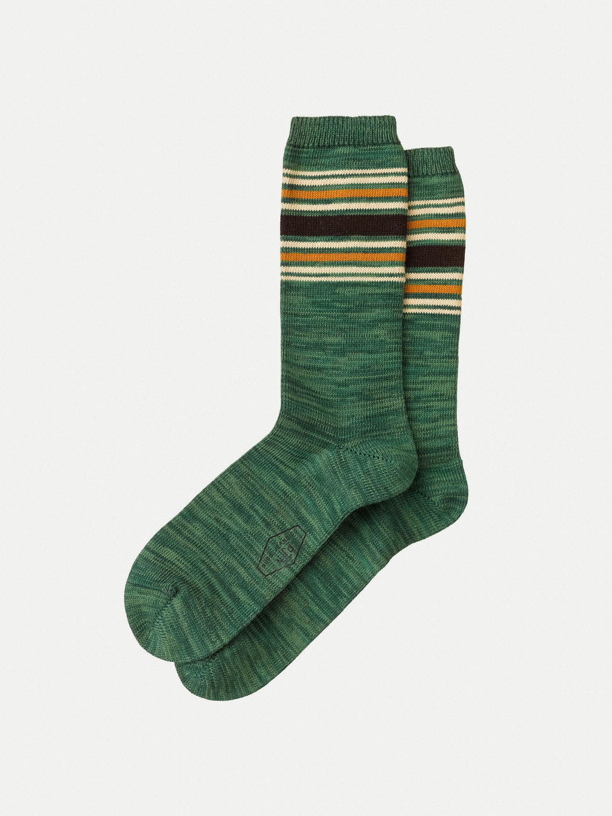 Nudie Jeans Rasmusson Striped Socks - Pistaccio