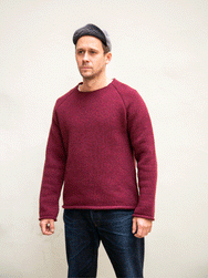 Indigofera Willow Wool Sweater / Burgundy