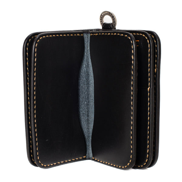 Iron Heart IHG-02 Medium Shell Cordovan Wallet Black