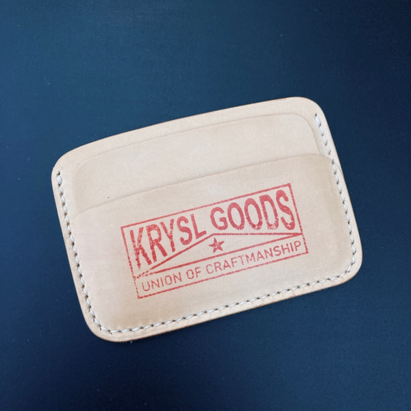 Krysl Goods Handmade Pocket Wallet Vz.21 - Vegetable Tan