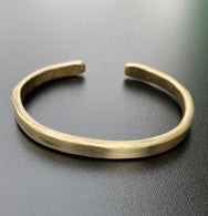 Krysl Goods Hammered Brass Cuff Bracelet No.44