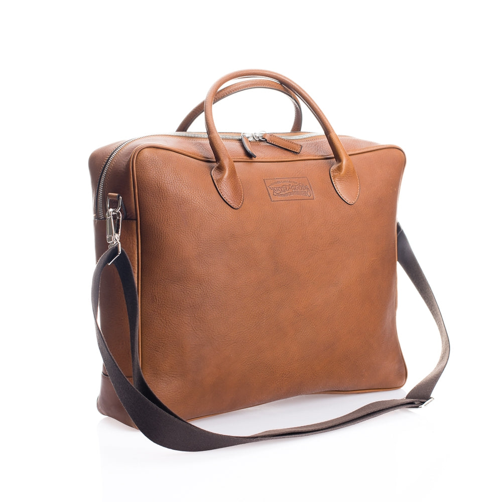 Krysl Goods Leather Briefcase Brown