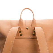 Krysl Goods Roll Top Backpack Vegetable Tan Leather