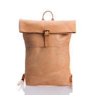 Krysl Goods Roll Top Backpack Vegetable Tan Leather