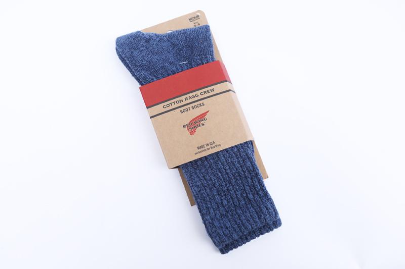 Red Wing Cotton Ragg Overdyed Socks - Navy/Blue (97370)